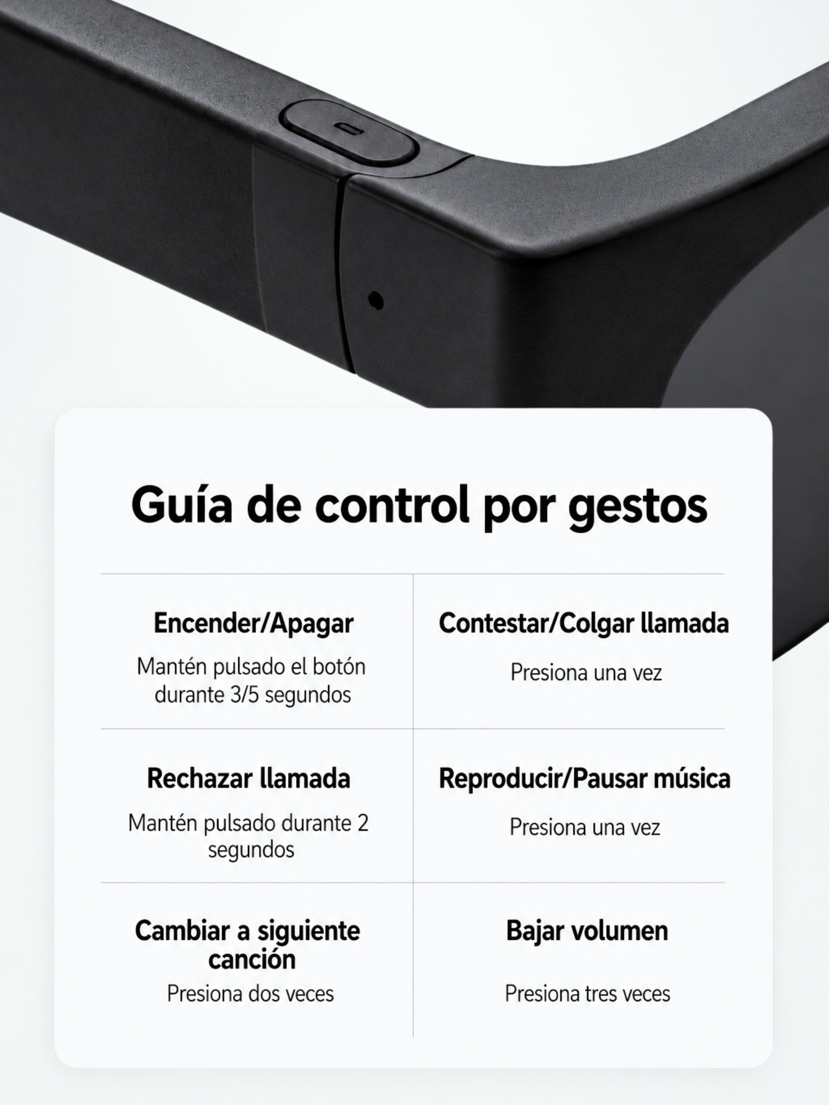 Lentes Inteligentes - Audio & Microfono (Nueva Generación)