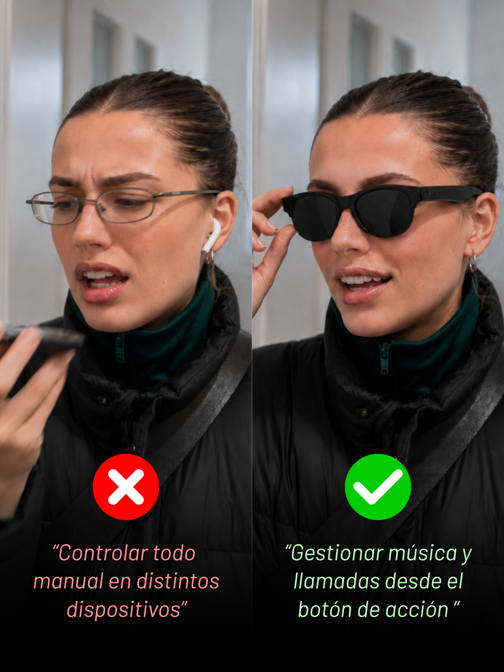 Lentes Inteligentes - Audio & Microfono (Nueva Generación)